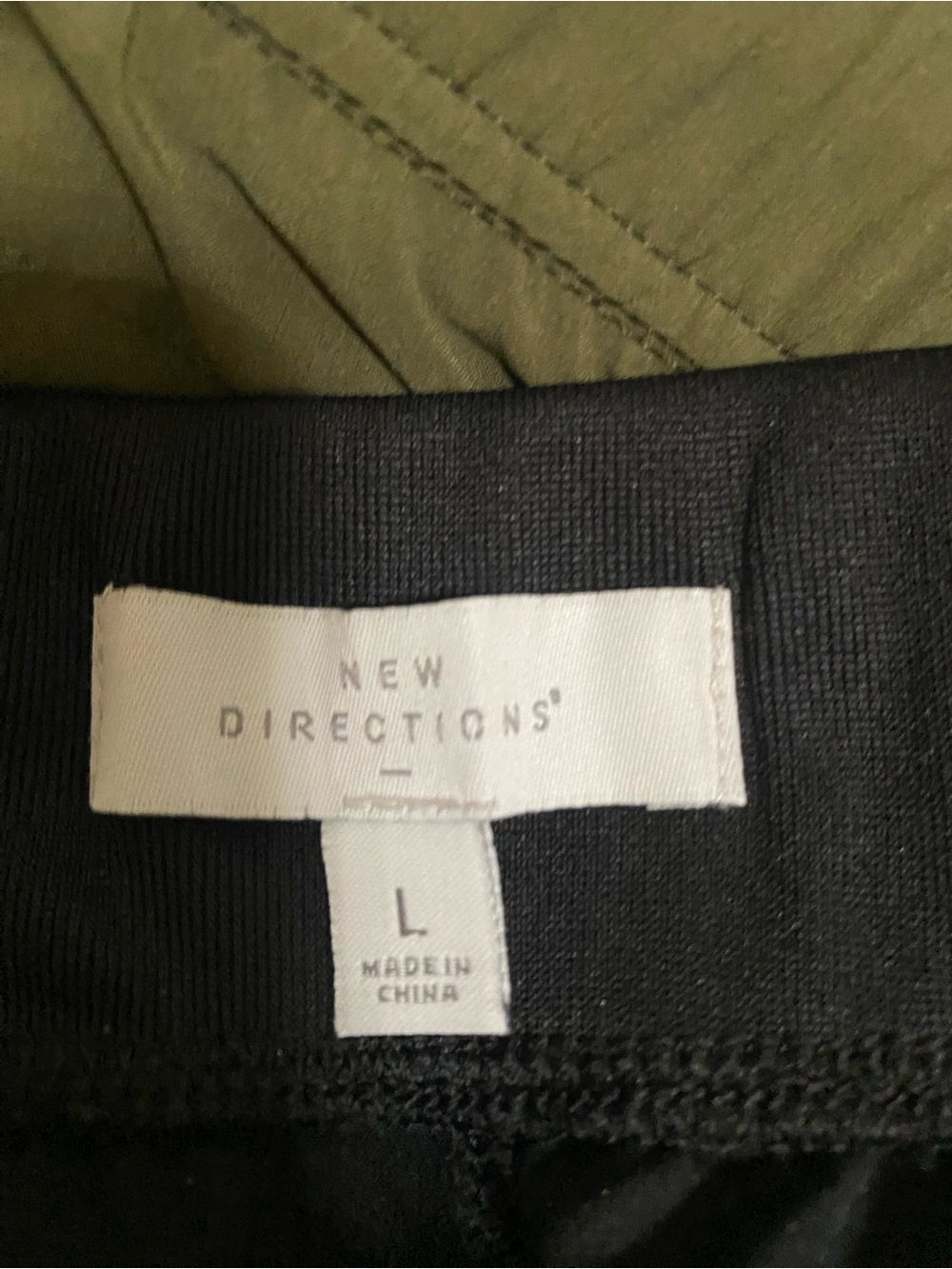 New Directions Black pull on “silky”feel pants